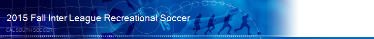 2015 Fall Inter League Recreational Soccer banner